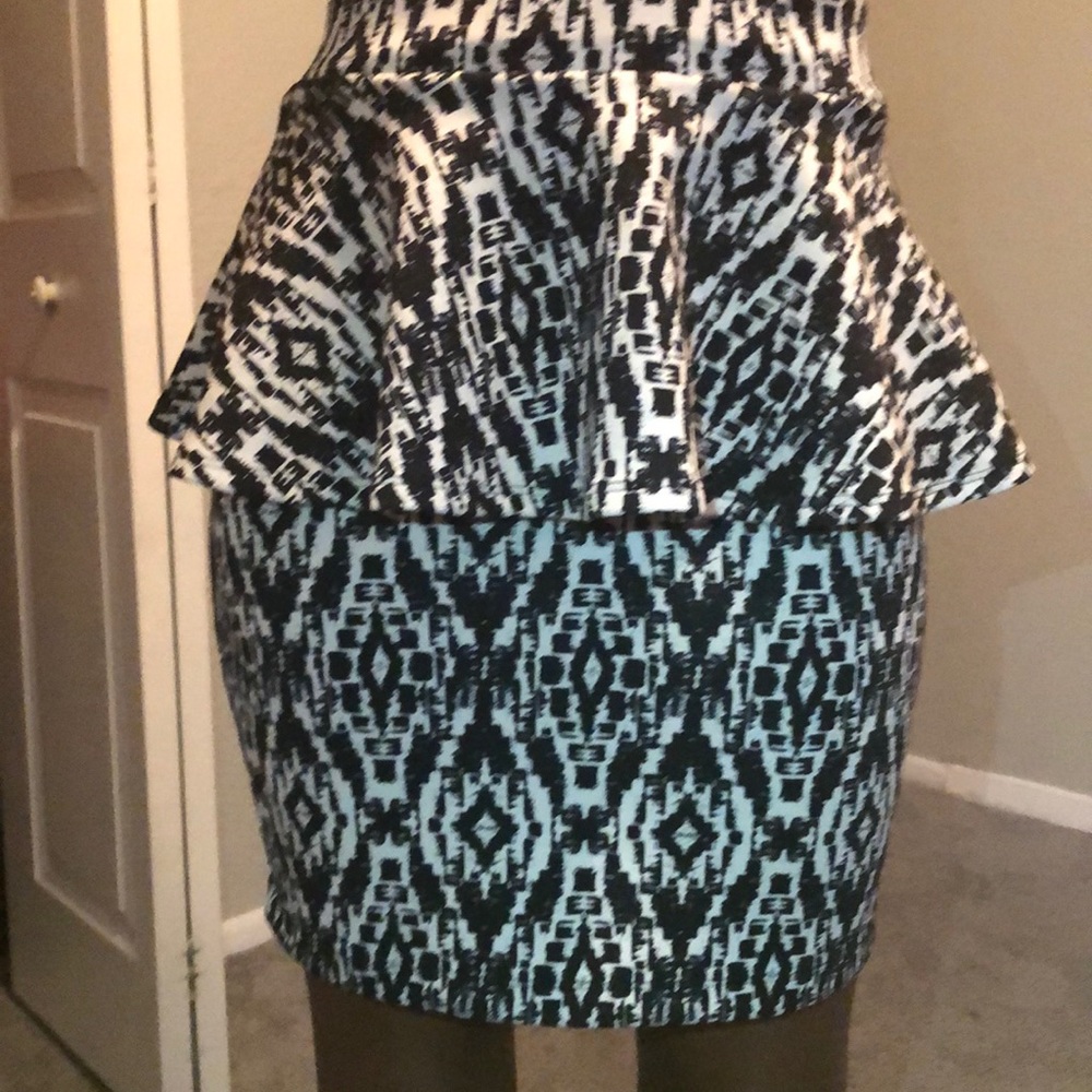 Black and white skirt